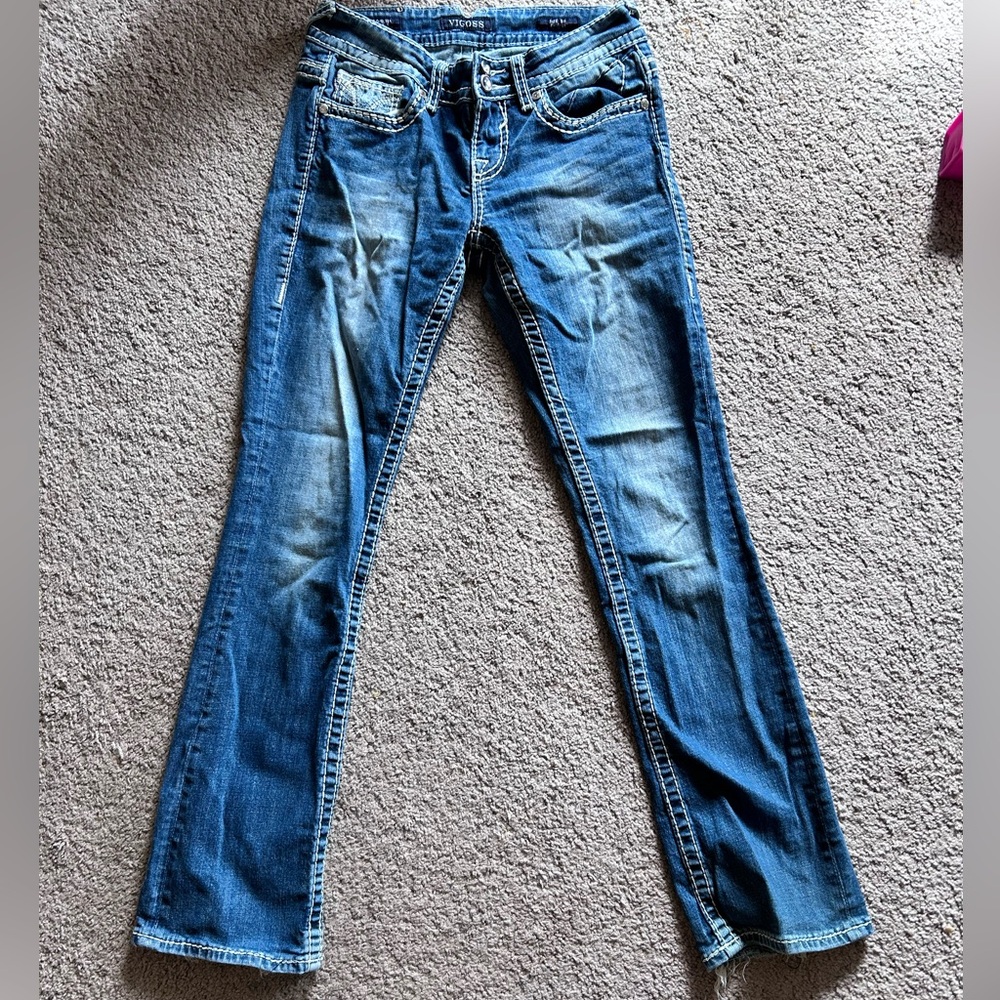 Vigoss Women's Boot Cut Jeans in Blue